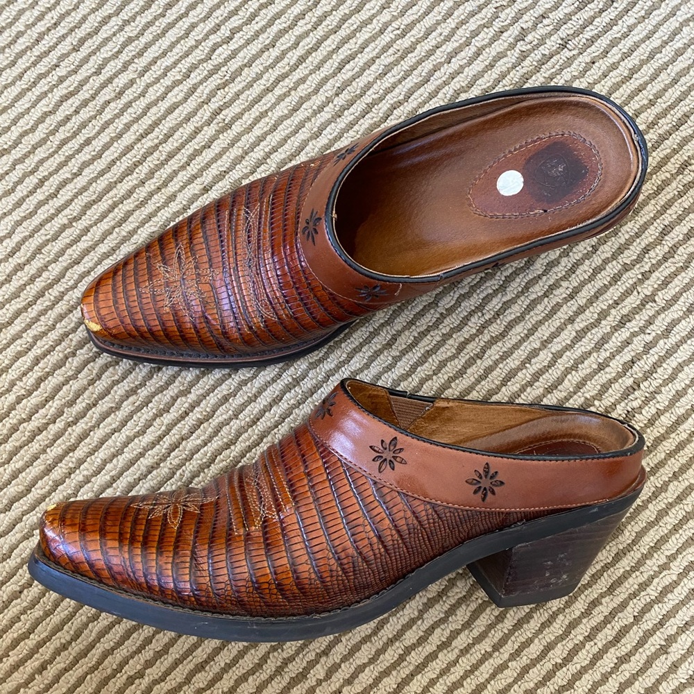 Ariat Brown Western Cowboy Mule Boots